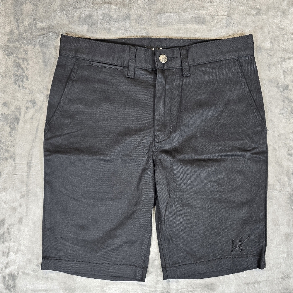 Huf Slim Fit Black Chino Shorts Size 30 New NWT